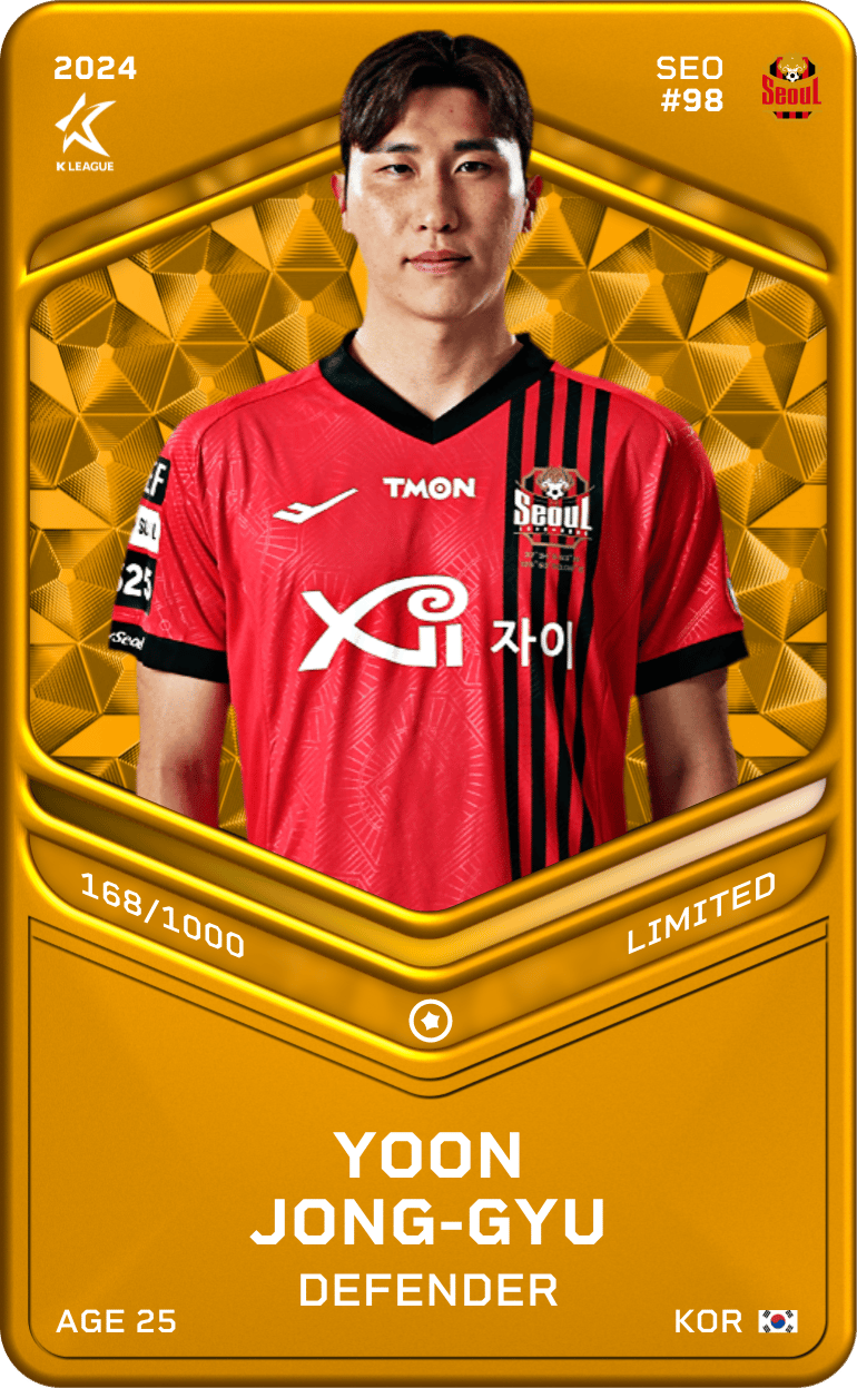 Yoon Jong-Gyu 2024-25 • Limited 168/1000