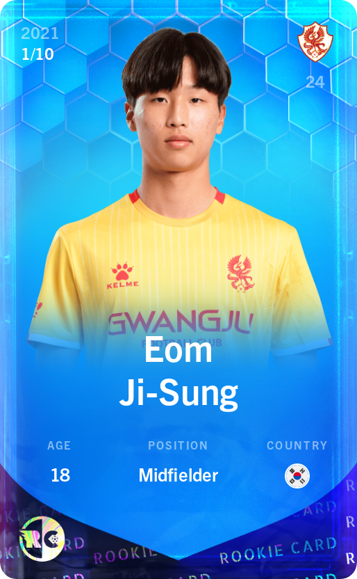 Sorare - Sorare Official - Eom Ji-Sung 2021-22 • Super Rare 1/10 - NFT # 63413067755573694301759109711293292890378516035442665519896599504192578907168