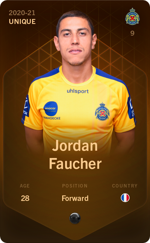 Sorare - Sorare Official - Jordan Faucher 2020-21 • Unique - NFT # 31935006555724070154491447841476302044571819835478164273408868368755375813778