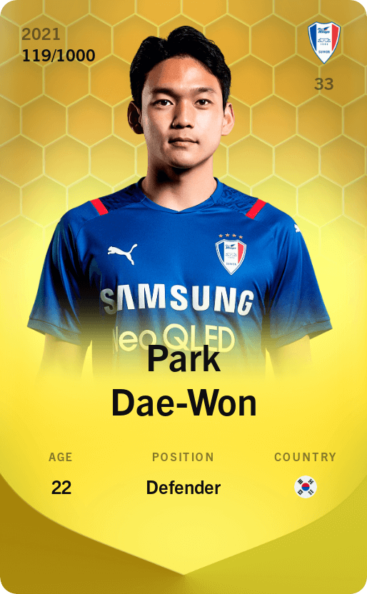 Park Dae-Won 2021-22 • Limited 119/1000