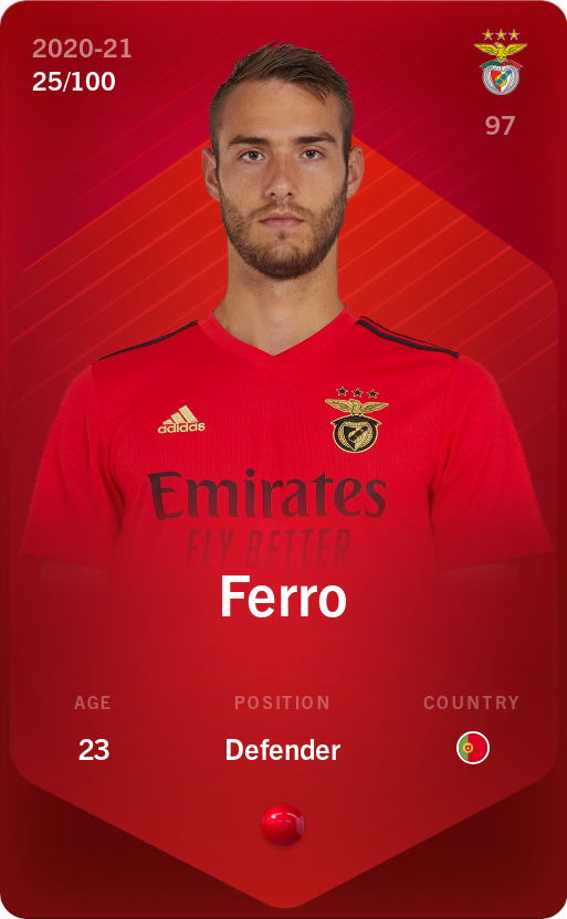 Sorare - Sorare Official - Ferro 2020-21 • Rare 25/100 - NFT # 25276817722311105725242347178313003178325043288201682177273032885057031911799