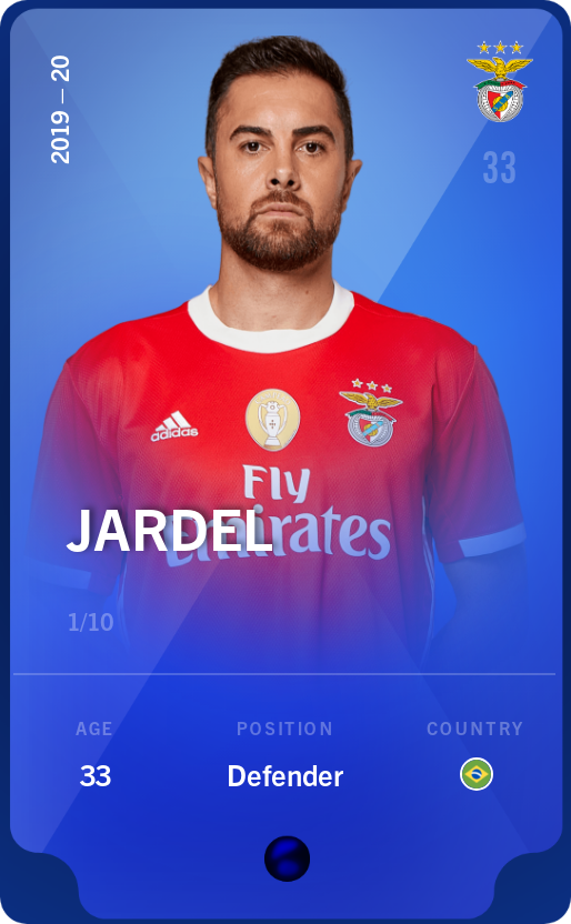 Sorare - Sorare Official - Jardel 2019-20 • Super Rare 1/10 - NFT # 70101494707884849914629539112661406265824261271688997389340160989047845242931