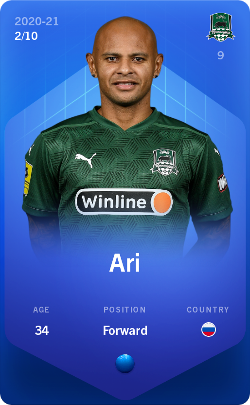 Sorare - Sorare Official - Ari 2020-21 • Super Rare 2/10 - NFT # 4225080922744720292349867062539490734755684338549809592448501802591013362692