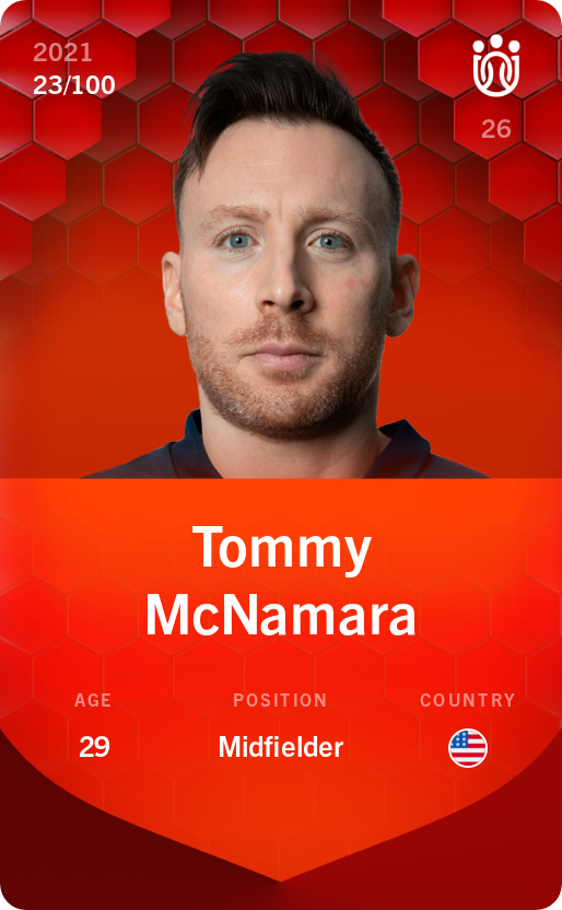 Sorare - Sorare Official - Tommy McNamara 2021-22 • Rare 23/100 - NFT # 102407843212912996330839717461407996657894416865979726638687969575930700801759
