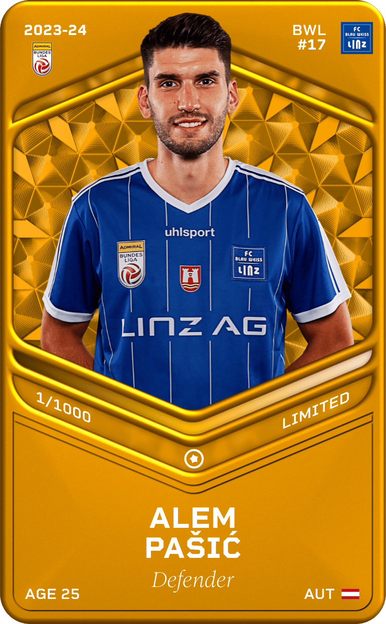 Alem Pašić 2023-24 • Limited 1/1000