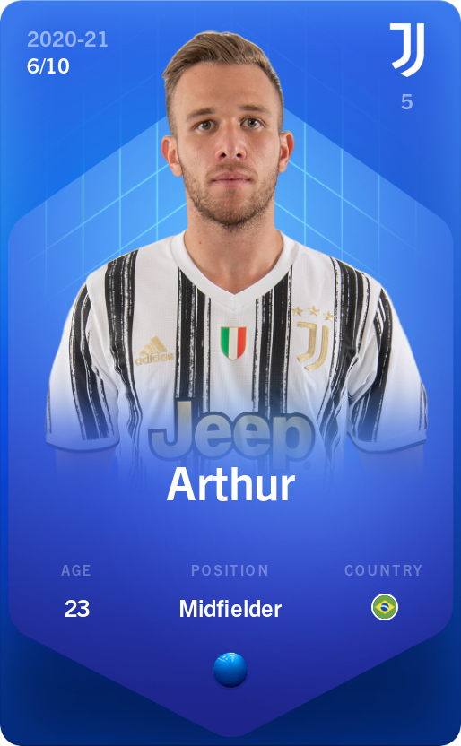 Sorare - Sorare Official - Arthur 2020-21 • Super Rare 6/10 - NFT # 25188608141584846956752287253627634154216197338397523942988133576037619924605
