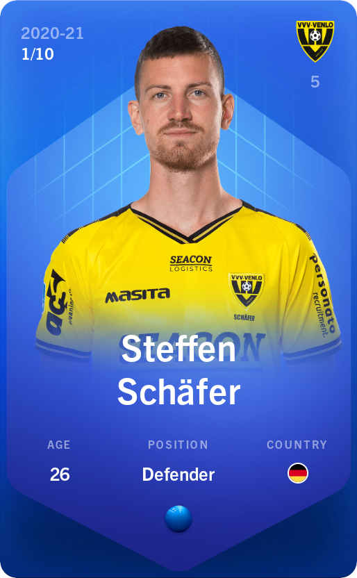 Sorare - Sorare Official - Steffen Schäfer 2020-21 • Super Rare 1/10 - NFT # 21984285593016838212649518132434187749626765276501980031336840168984054185162
