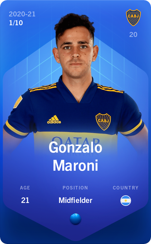 Sorare - Sorare Official - Gonzalo Maroni 2020-21 • Super Rare 1/10 - NFT # 103442180916806738822526050703383066795492731654484441753468979878461200171207