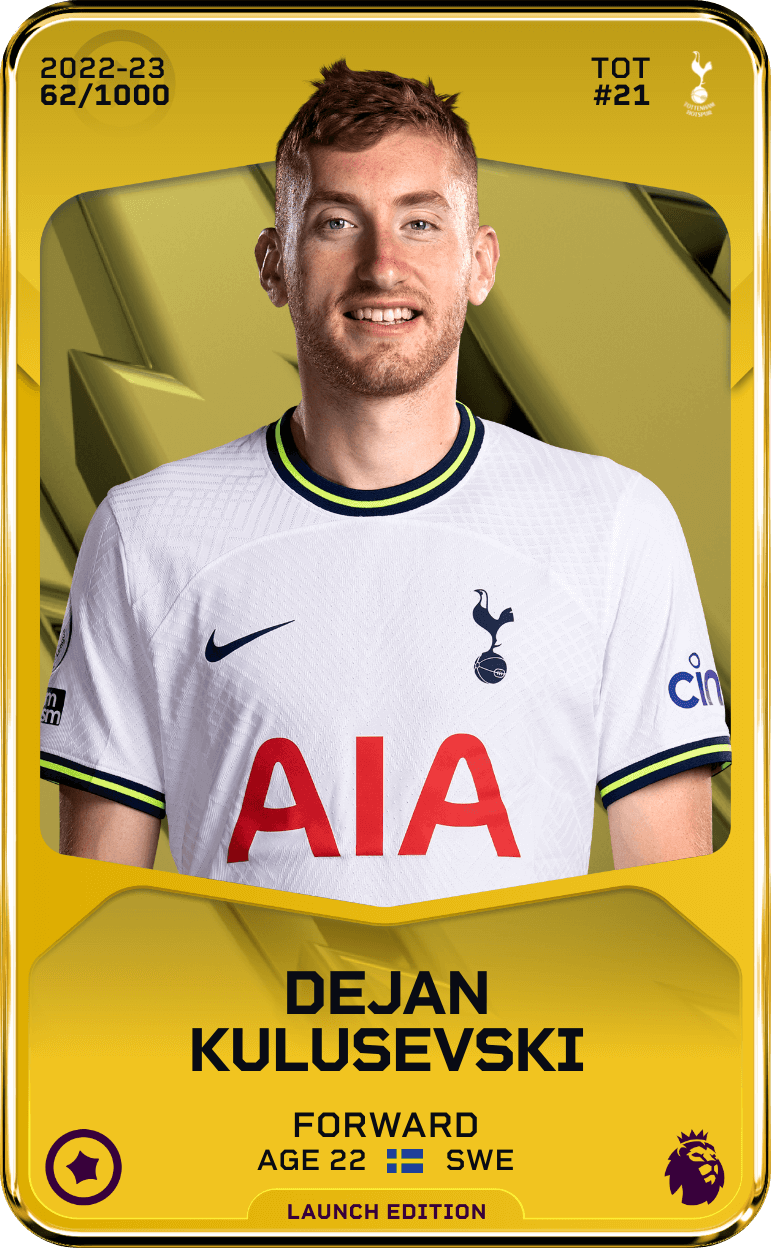 Dejan Kulusevski 2022-23 • Limited 62/1000