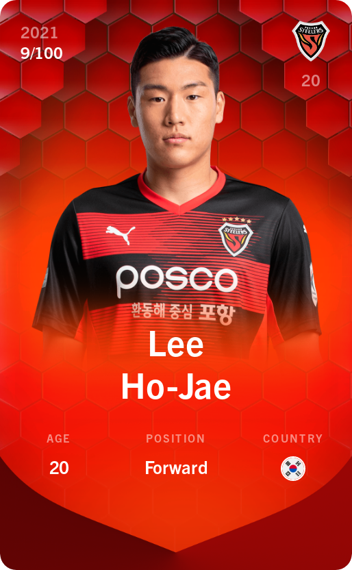 Sorare - Sorare Official - Lee Ho-Jae 2021-22 • Rare 9/100 - NFT # 75329615891900138437467379314402602061808308118775814245374665970348272366549
