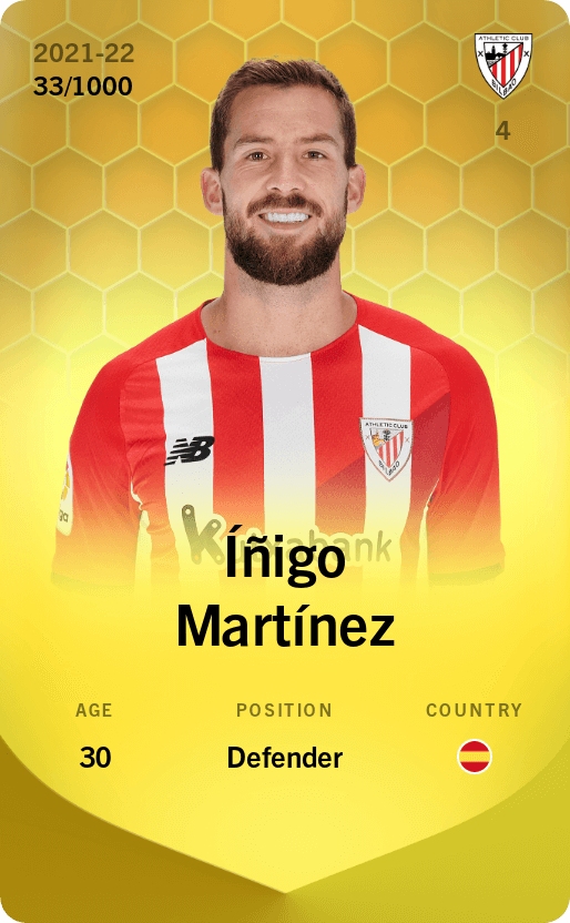 Íñigo Martínez 2021-22 • Limited 33/1000