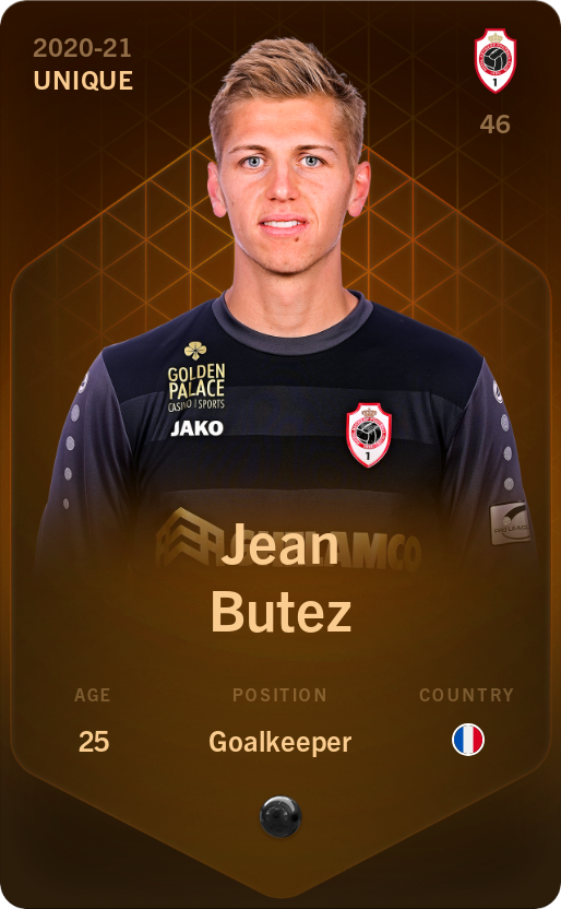 Sorare - Sorare Official - Jean Butez 2020-21 • Unique - NFT # 69324131421799731111029526264436532417921355130613624809716499590162315843537