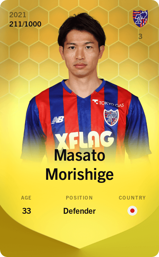 Masato Morishige 2021-22 • Limited 211/1000