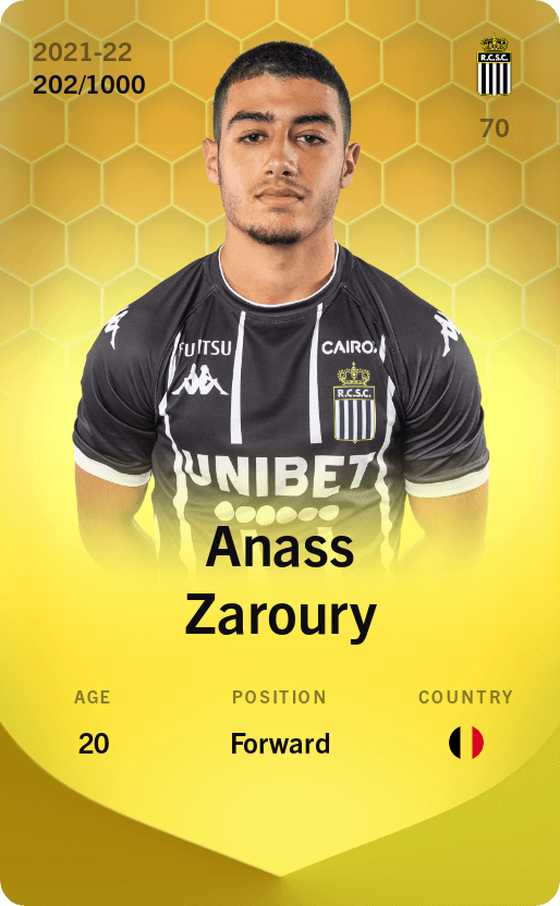 Anass Zaroury 2021-22 • Limited 202/1000