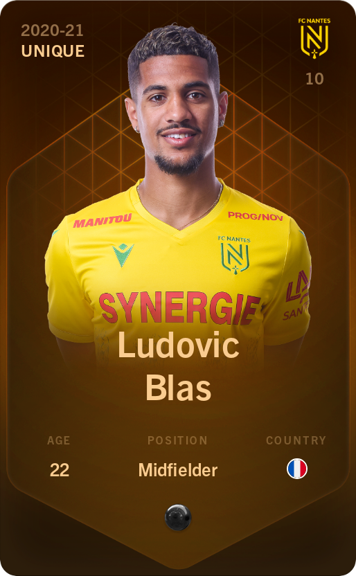 Sorare - Sorare Official - Ludovic Blas 2020-21 • Unique - NFT # 12311776517802174713210204455424309679888488745183736984145391399665794403909