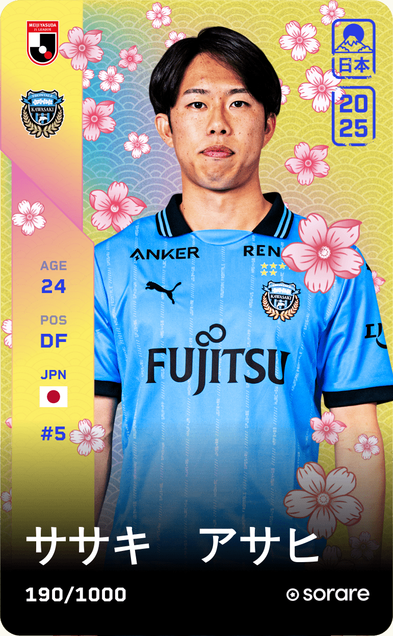 Asahi Sasaki 2025-26 • Limited 190/1000