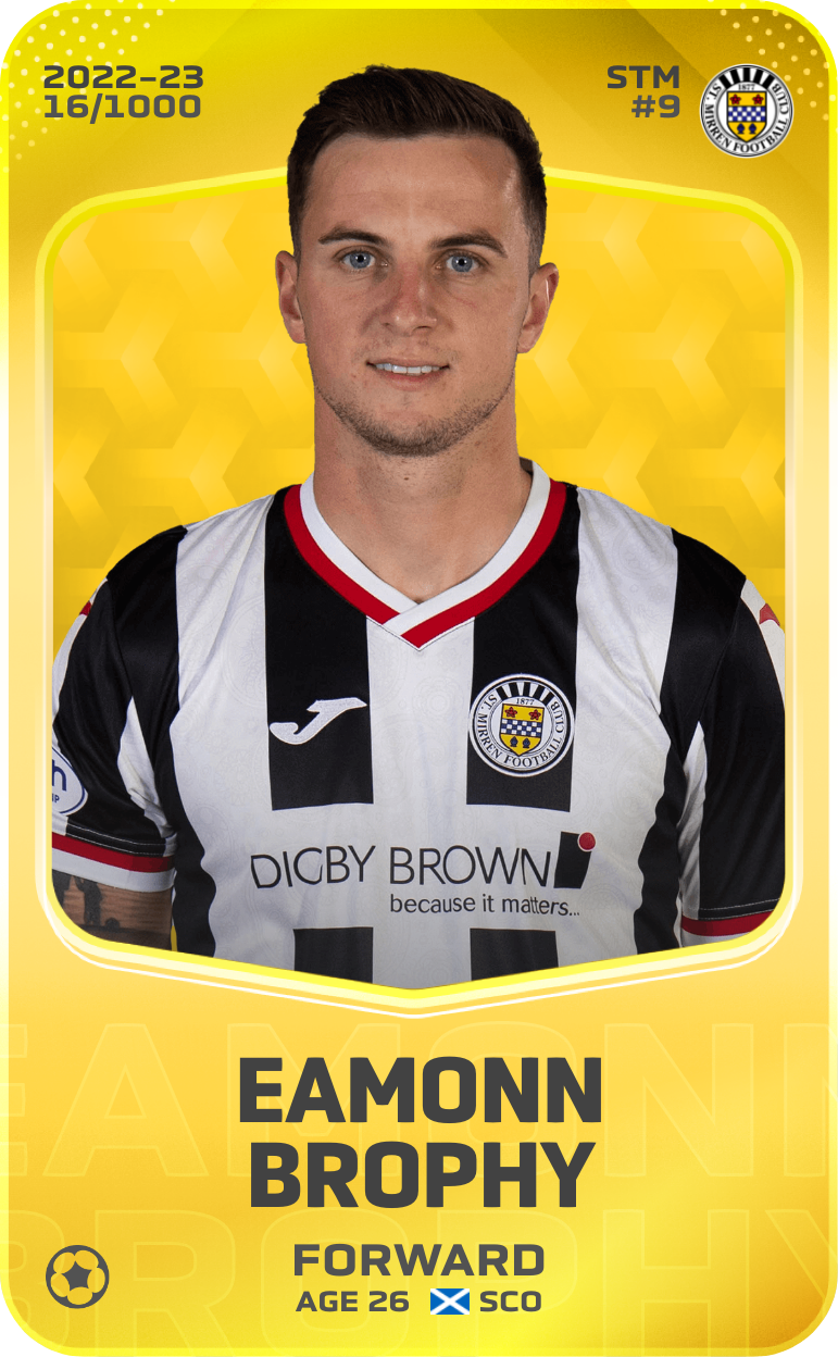 Sorare - Sorare Official - Eamonn Brophy 2022-23 • Limited 16/1000 - NFT # 427593704951242251820094118009980721180512333619761015355150762929292966177