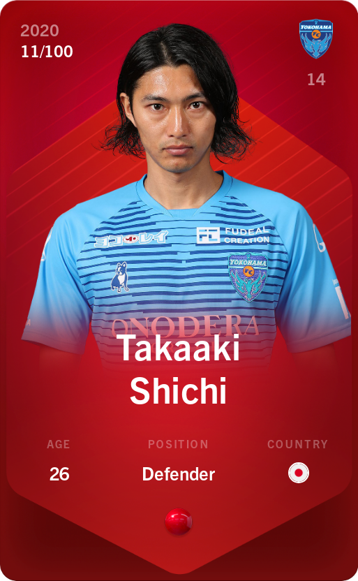 Sorare - Sorare Official - Takaaki Shichi 2020-21 • Rare 11/100 - NFT # 80592691145891076563031565690226574343794596801653964501898608923394573298017