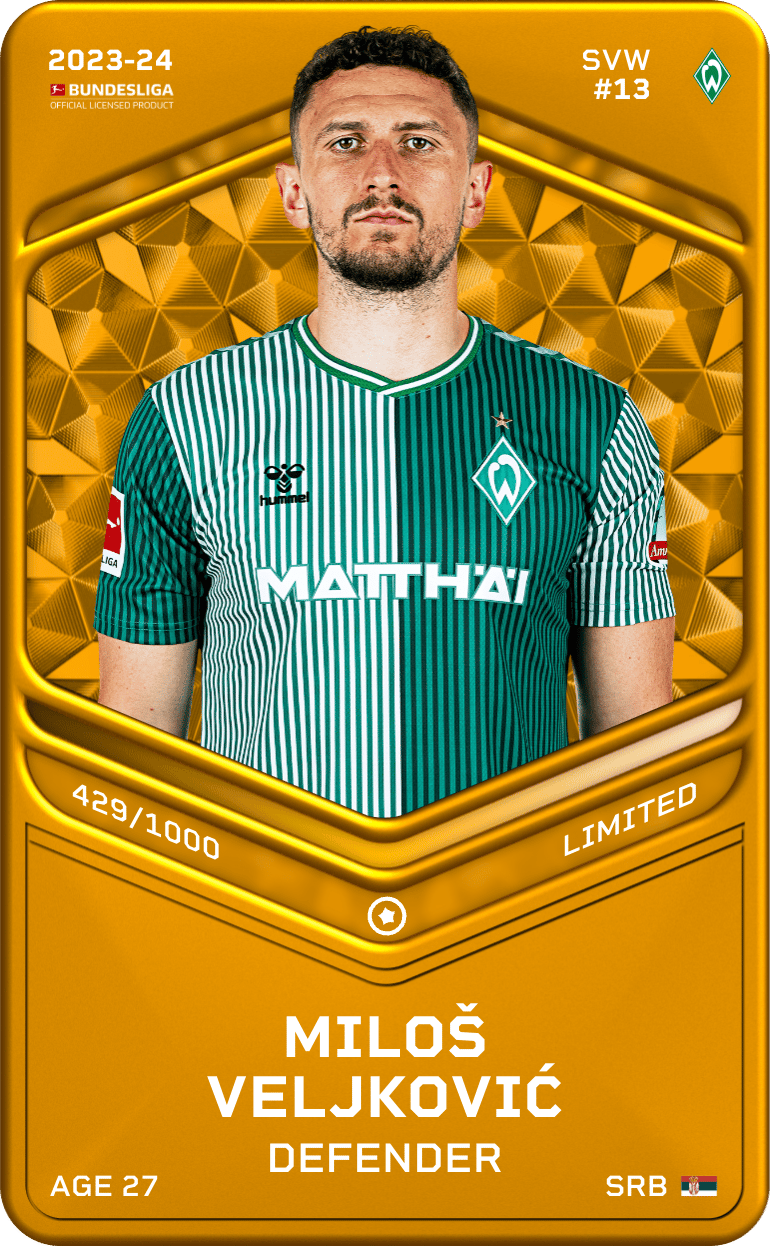 Miloš Veljković 2023-24 • Limited 429/1000