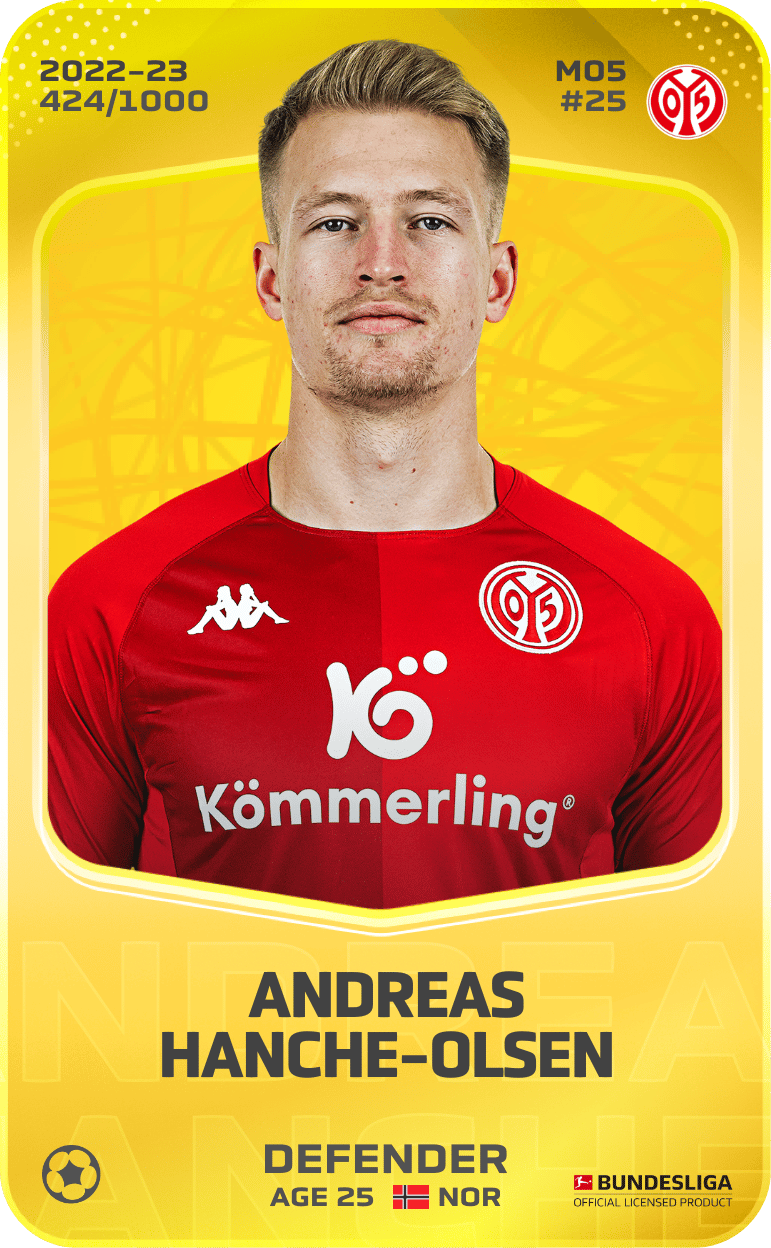 Andreas Hanche-Olsen 2022-23 • Limited 424/1000