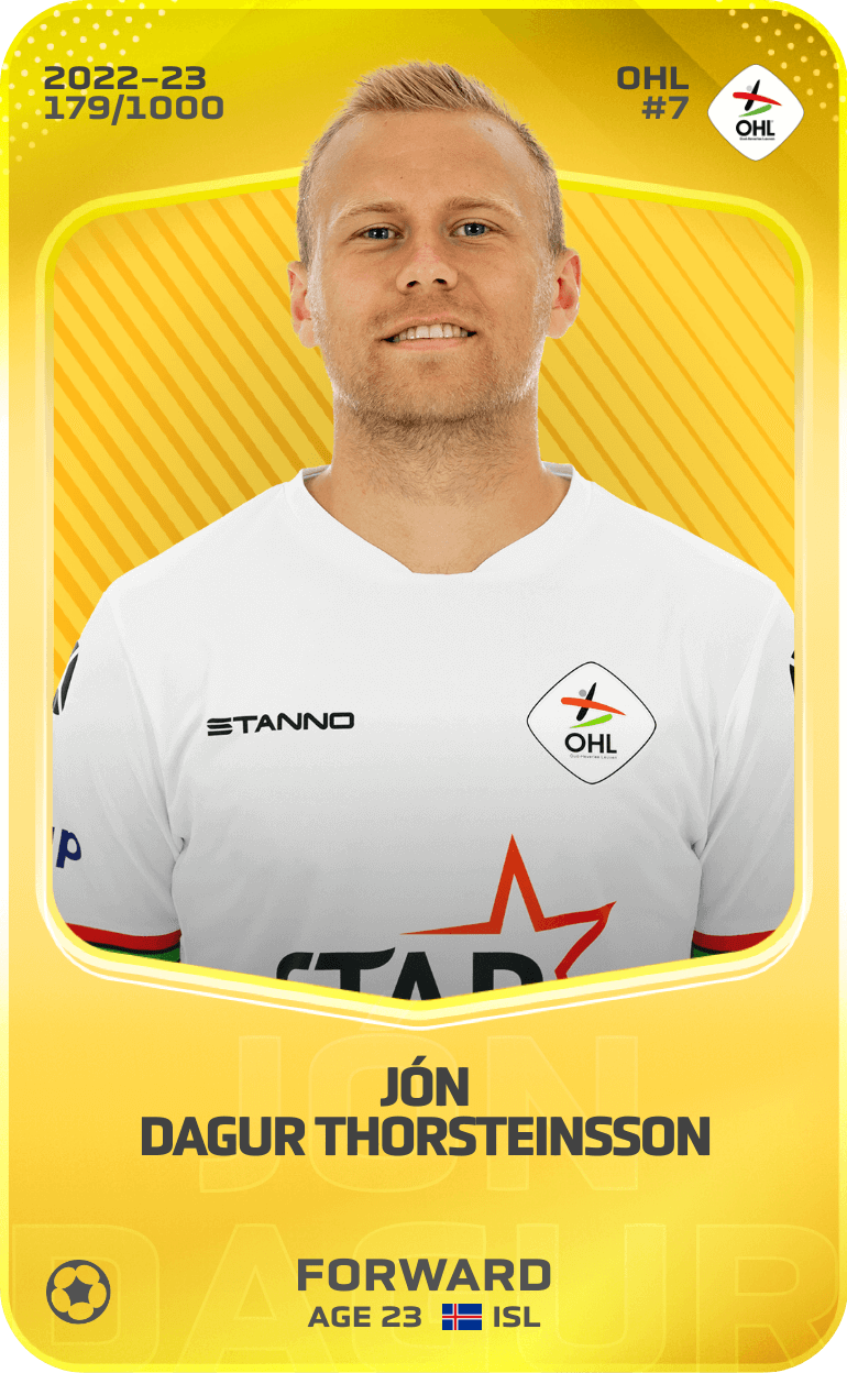 Jón Dagur Thorsteinsson 2022-23 • Limited 179/1000