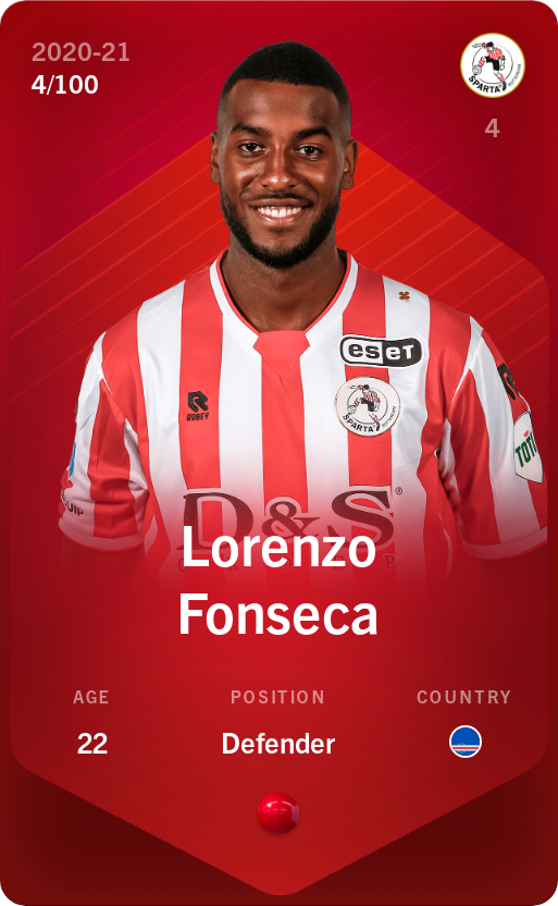 Sorare - Sorare Official - Lorenzo Fonseca 2020-21 • Rare 4/100 - NFT # 91638711602728254573687841563601235700820142713758450754149019834835349863232