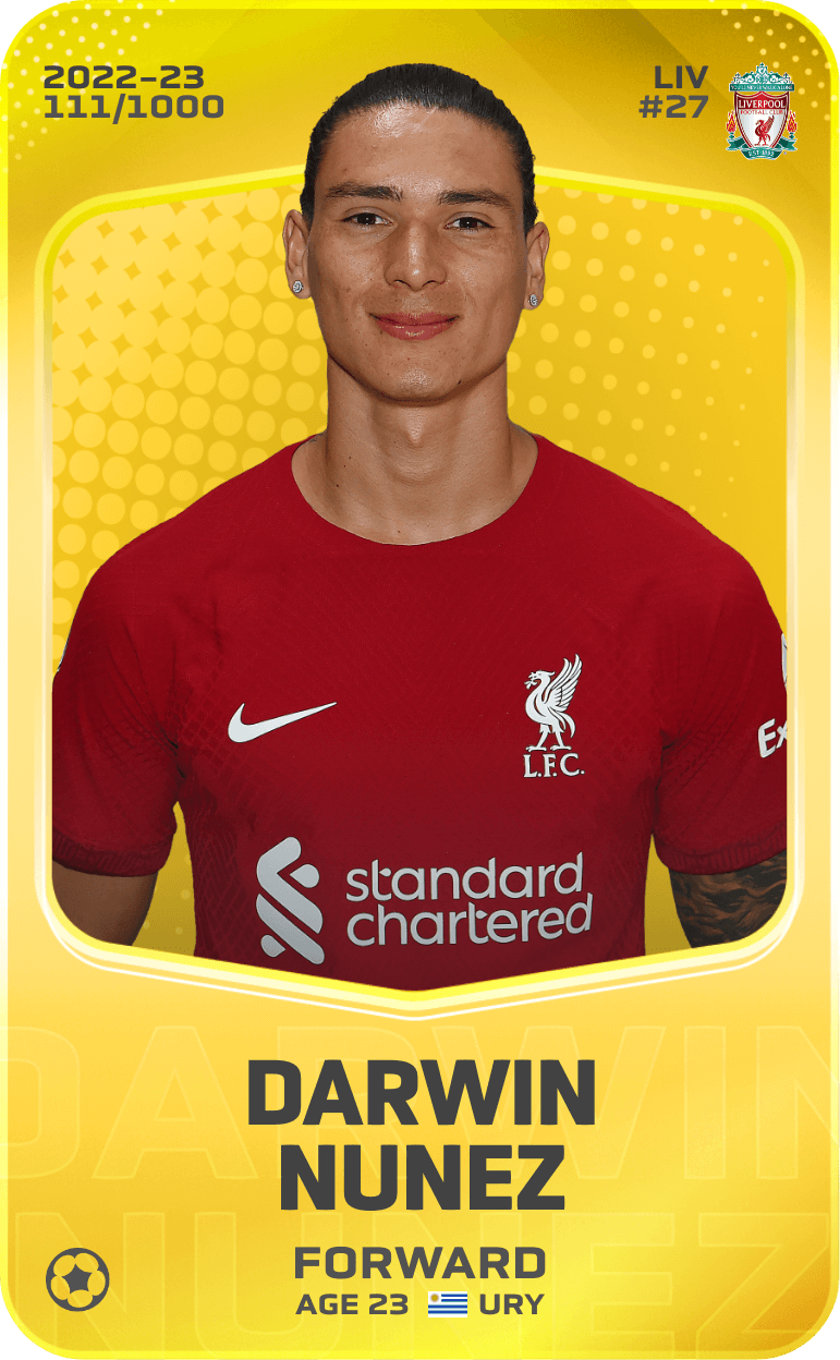 Darwin Nunez 2022-23 • Limited 111/1000