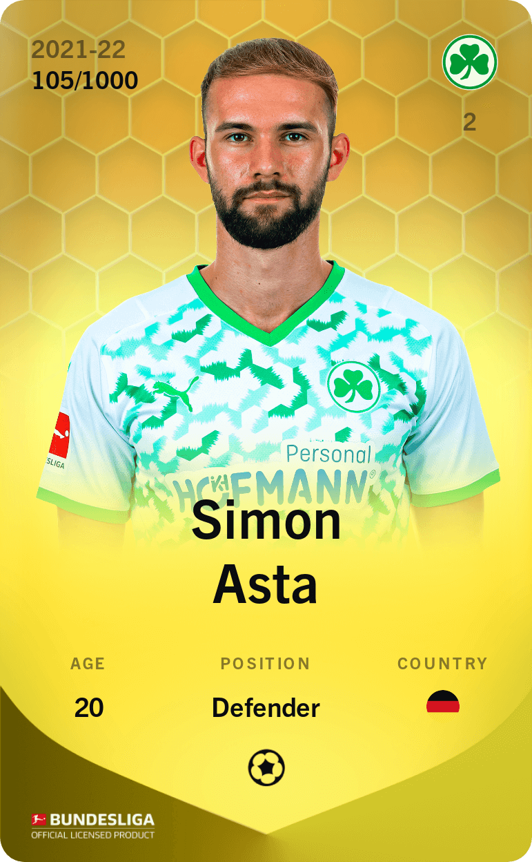 Simon Asta 2021-22 • Limited 105/1000