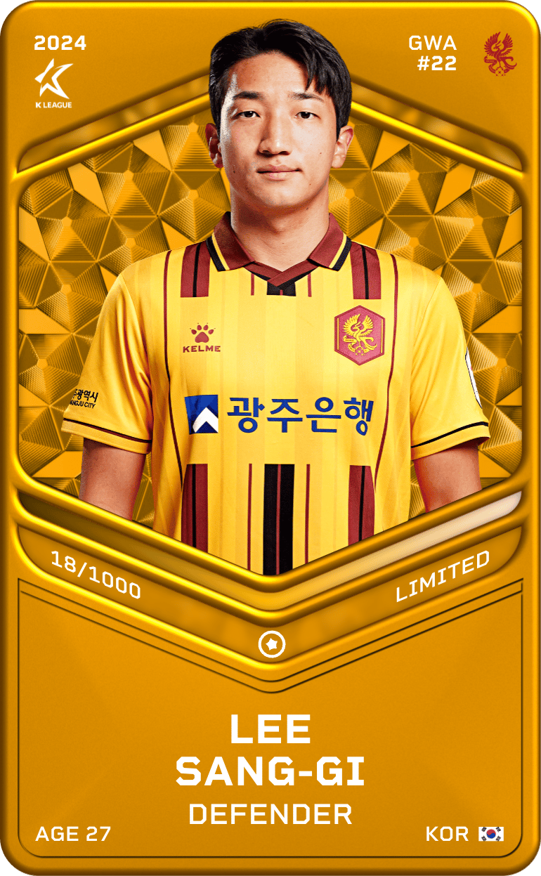 Lee Sang-Gi 2024-25 • Limited 18/1000