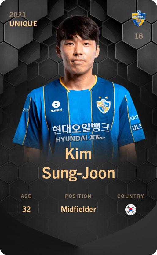 Sorare - Sorare Official - Kim Sung-Joon 2021-22 • Unique - NFT # 84175166529518612001294372624462527821662990370895508822951343114860157037064