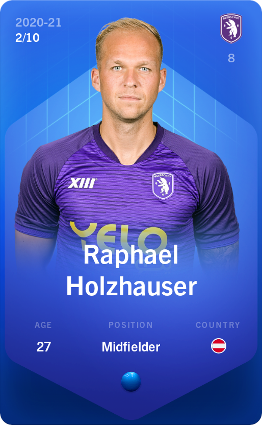 Sorare - Sorare Official - Raphael Holzhauser 2020-21 • Super Rare 2/10 - NFT # 102111149676972360300032907637392371631427390440470581392346299873729565040420