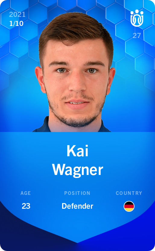 Sorare - Sorare Official - Kai Wagner 2021-22 • Super Rare 1/10 - NFT # 76009010093399835662409169880644214180527093266497399273872292986797563592074