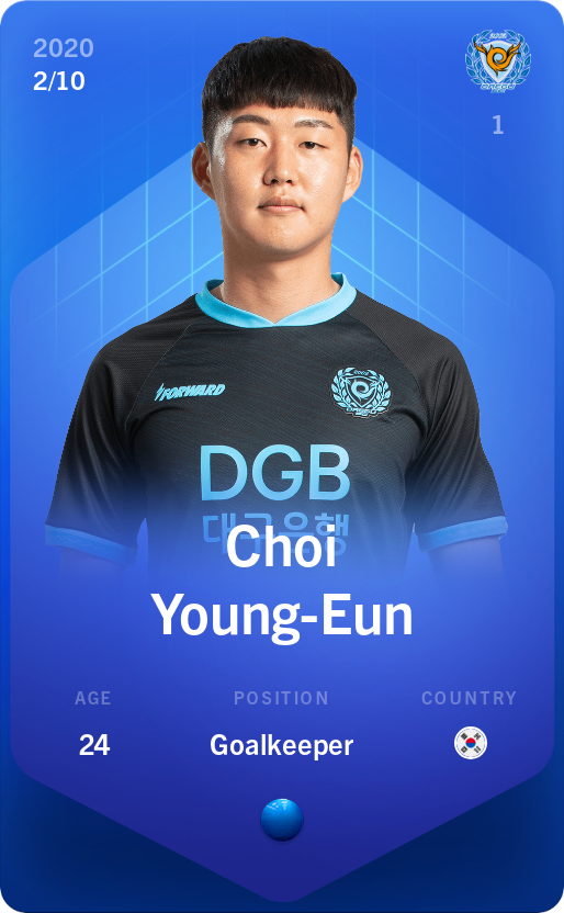 Sorare - Sorare Official - Choi Young-Eun 2020-21 • Super Rare 2/10 - NFT # 63079959471726968957300940335697371464271132405015025205285297115401762651297