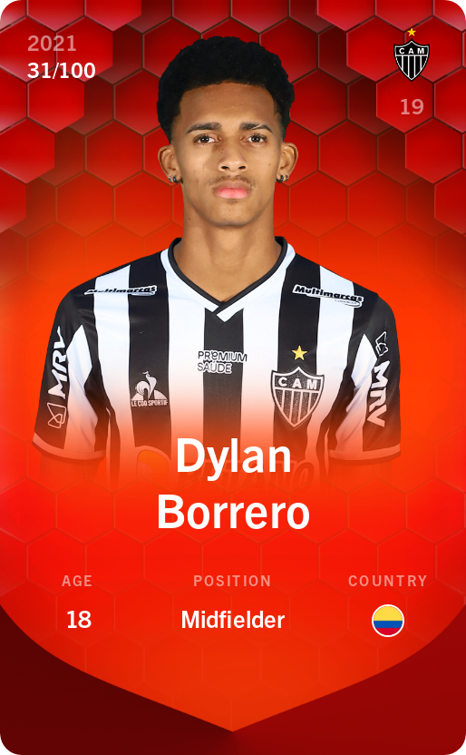 Sorare - Sorare Official - Dylan Borrero 2021-22 • Rare 31/100 - NFT # 33752292126618138795209993423408243267392314939631089335674524688426844489064