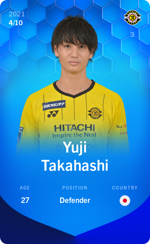 Sorare - Sorare Official - Yuji Takahashi 2021-22 • Super Rare 4/10 - NFT # 3541038786430936223268032199288375306912347305525067418878207625172273720617