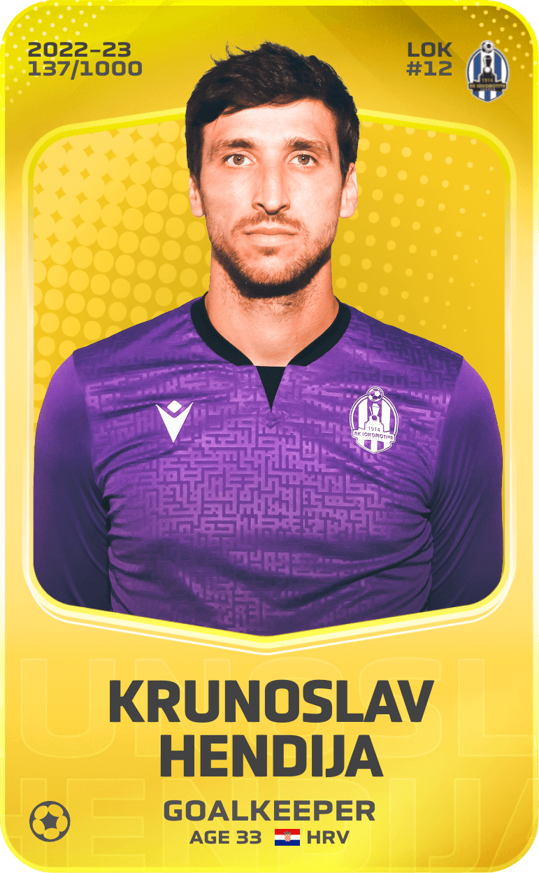 Krunoslav Hendija 2022-23 • Limited 137/1000