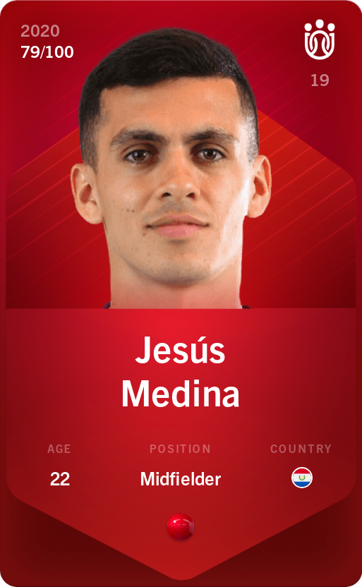 Sorare - Sorare Official - Jesús Medina 2020-21 • Rare 79/100 - NFT # 76217159636943009229655908893810179293533930840001716138068365030569529451012