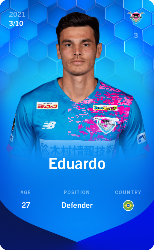 Sorare - Sorare Official - Eduardo 2021-22 • Super Rare 3/10 - NFT # 66996471154546869131141099868182460842900208069168608971584181309382153140430