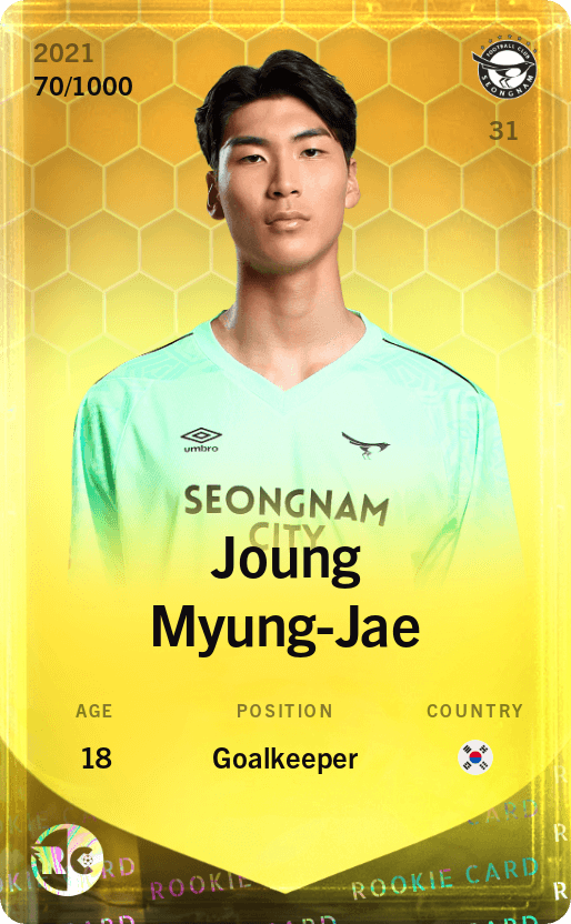Joung Myung-Jae 2021-22 • Limited 70/1000