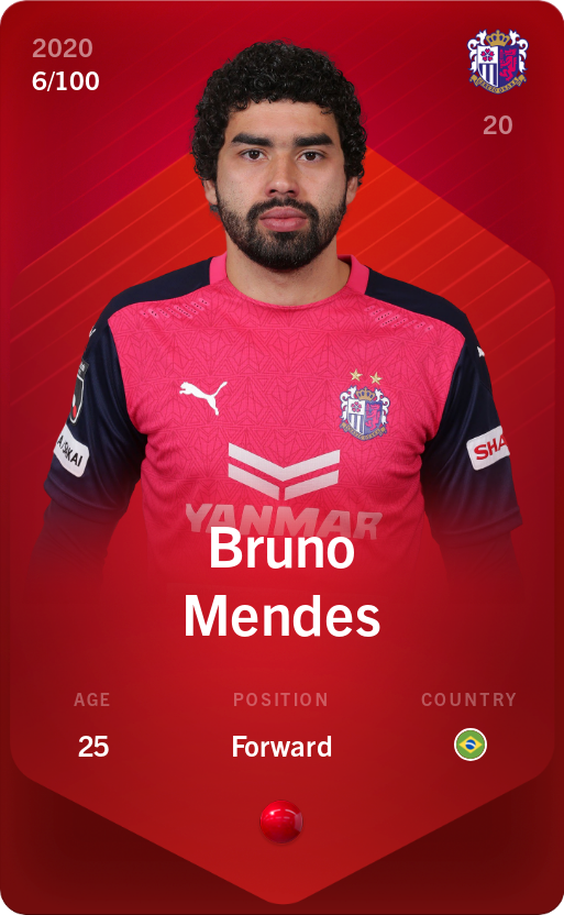 Sorare - Sorare Official - Bruno Mendes 2020-21 • Rare 6/100 - NFT # 47003676348756746453471035115530911609557232631662903729170854775664988372970