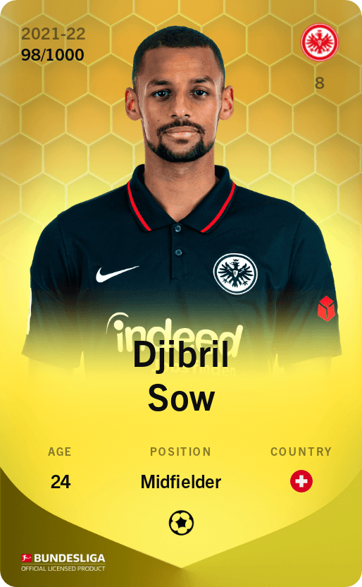 Djibril Sow 2021-22 • Limited 98/1000