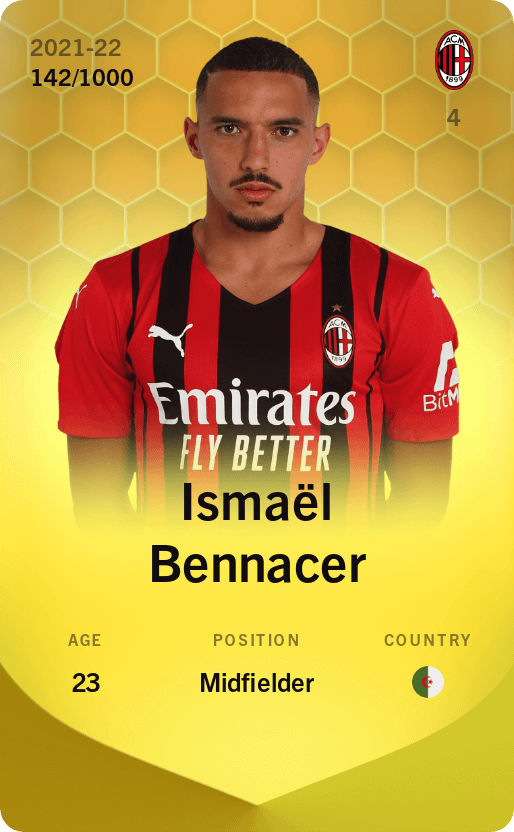 Ismaël Bennacer 2021-22 • Limited 142/1000