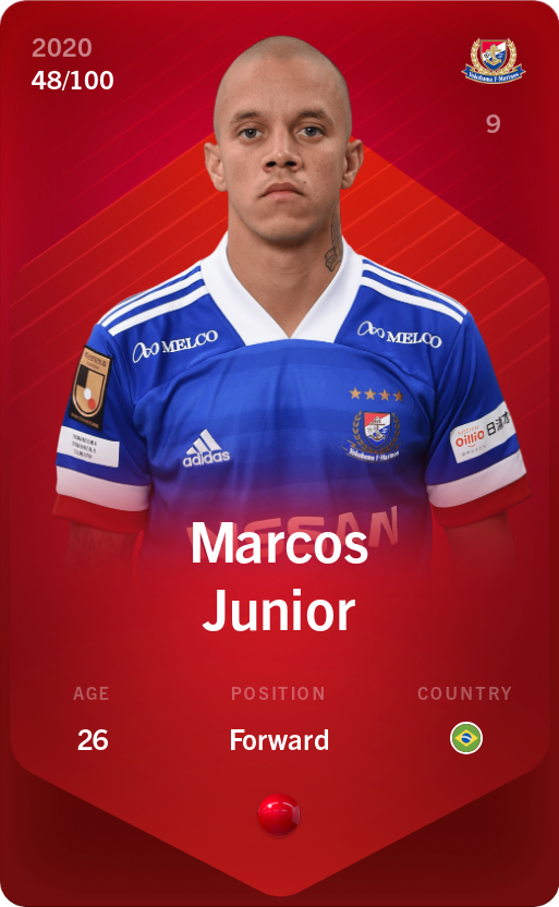 Sorare - Sorare Official - Marcos Junior 2020-21 • Rare 48/100 - NFT # 5215050772952590456145451205687782844453836349168523067788301495520502496405