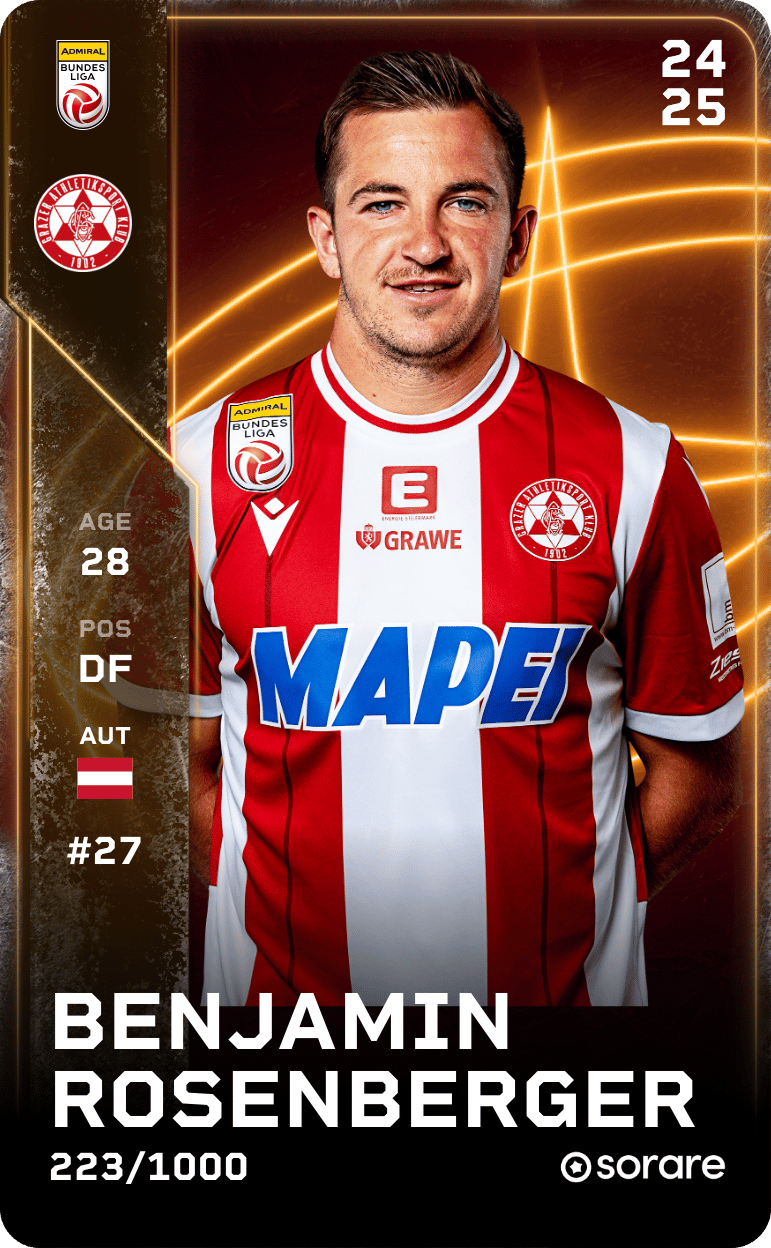 Benjamin Rosenberger 2024-25 • Limited 223/1000