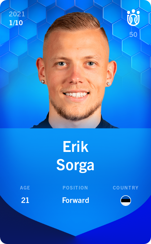Sorare - Sorare Official - Erik Sorga 2021-22 • Super Rare 1/10 - NFT # 75118657471772171397224365719073886129341102300267102451486885366652163044117