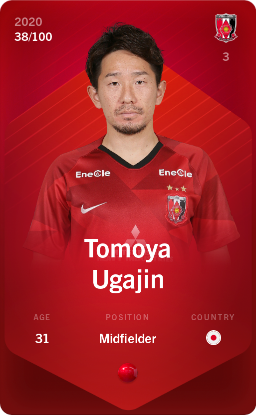Sorare - Sorare Official - Tomoya Ugajin 2020-21 • Rare 38/100 - NFT # 27491860783439054806409559564221778952725629550246676180400620013723067969133