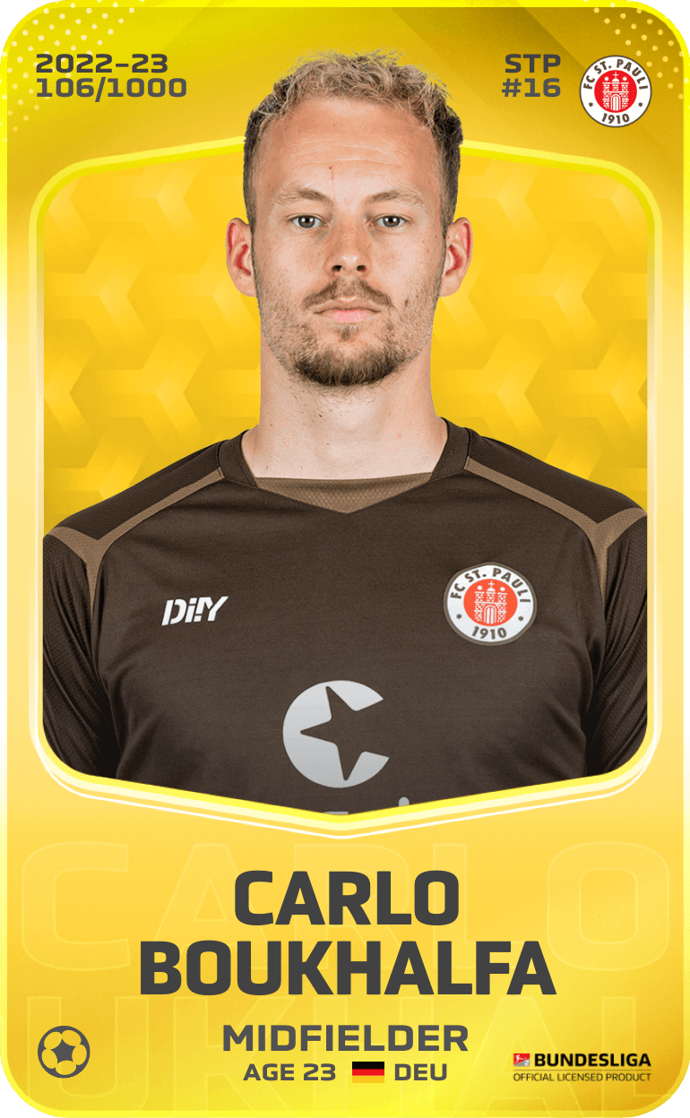 Carlo Boukhalfa 2022-23 • Limited 106/1000