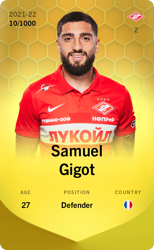Samuel Gigot 2021-22 • Limited 10/1000