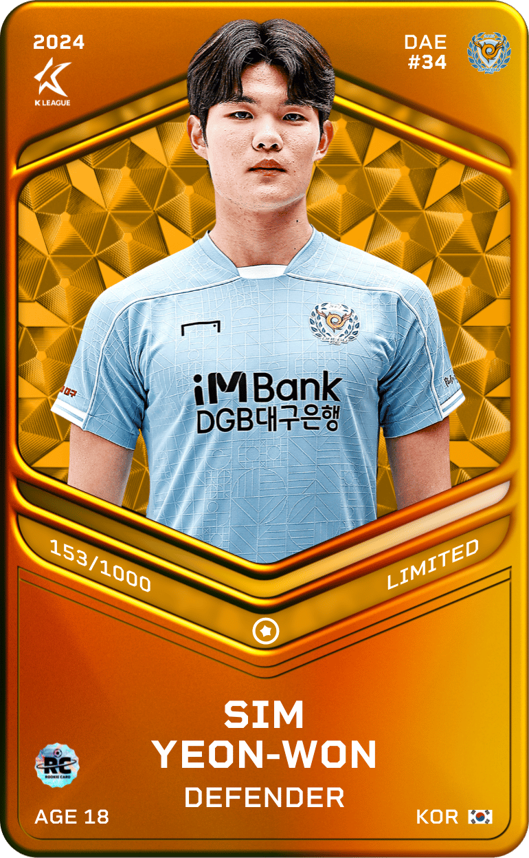 Sim Yeon-Won 2024-25 • Limited 153/1000