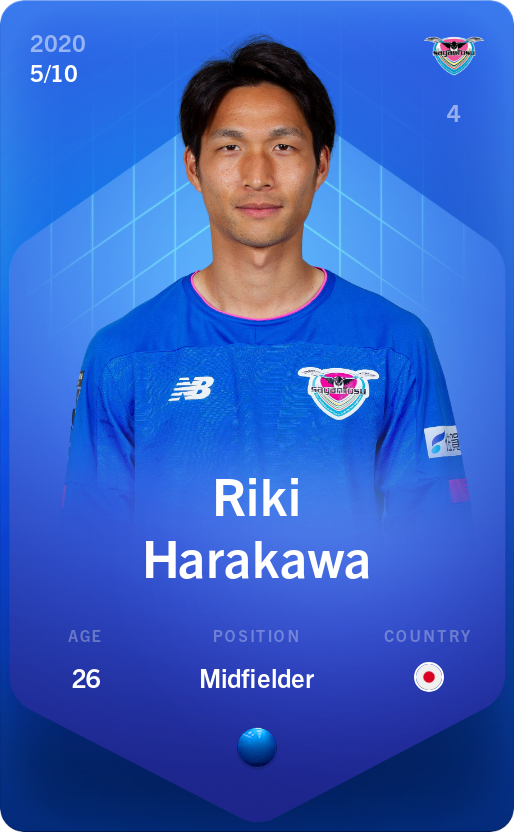 Sorare - Sorare Official - Riki Harakawa 2020-21 • Super Rare 5/10 - NFT # 63491062413743589335430981431685237122091581492131268248441911542281020028734